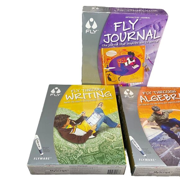SEALED LOT! Fly Through Algebra, Writing, Journal Pentop Flyware Computer NO PEN - Picture 2 of 16